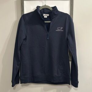 Vineyard Vines Womens Whale Pullover Sweatshirt 1/4 Zip